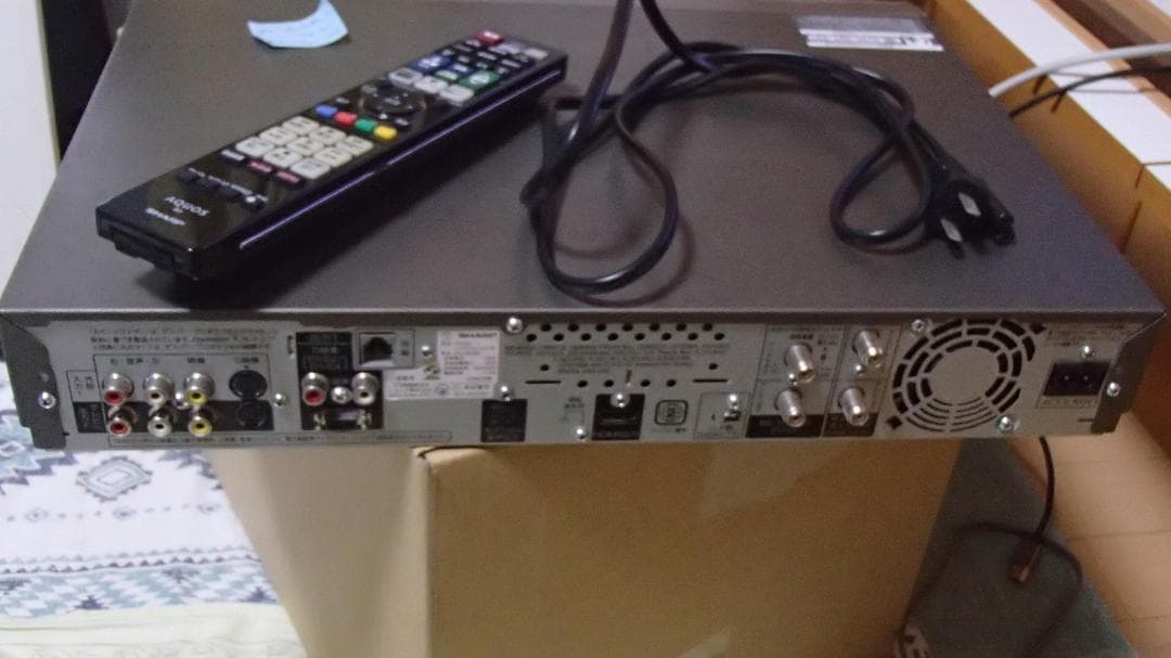 シャープⅮⅤ‐AC82、HDD、DVDレコーダー 、動作保証品、HDD使用２時間