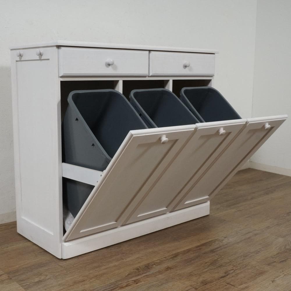 天板タイル　ダストボックス　ゴミ箱 3連 25L×3