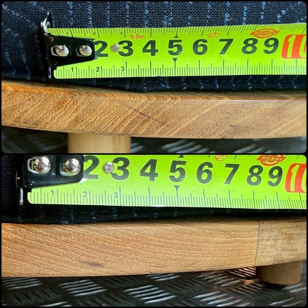 北欧テイスト PIBOT スツール ラウンド オットマン 紺 シンプル レトロ