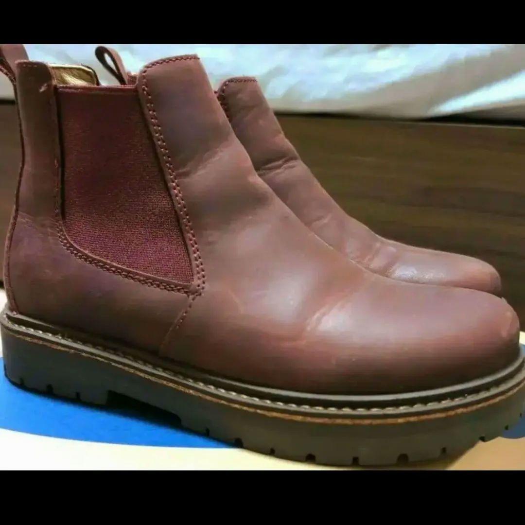 新品同様 BIRKENSTOCK スタロン サイドゴアブーツ バーガンディ 23