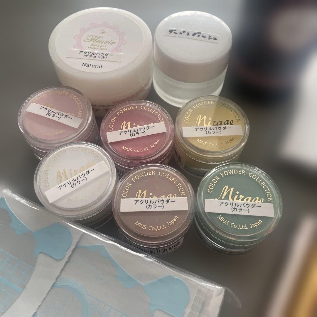 スカルプチュアネイルブラシ（ブラシ・カラー粉）