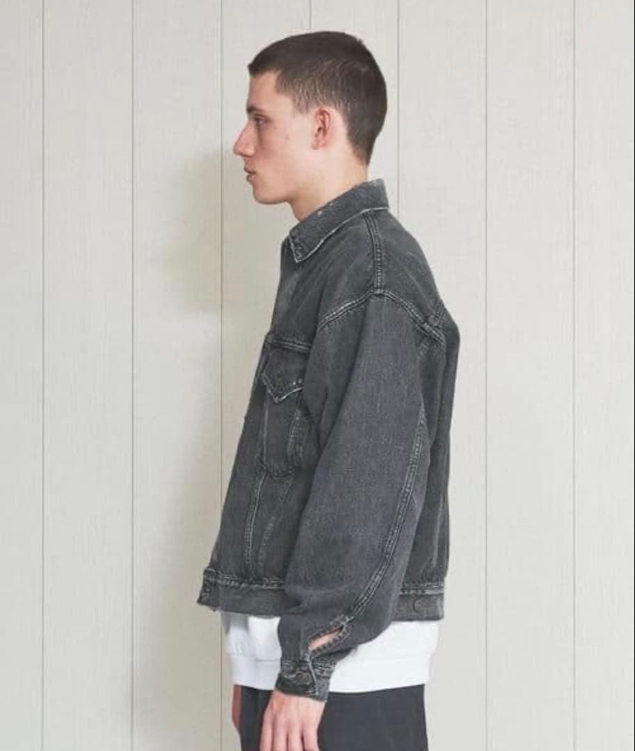 H BEAUTYT&YOUTH ブラックデニムジャケット small