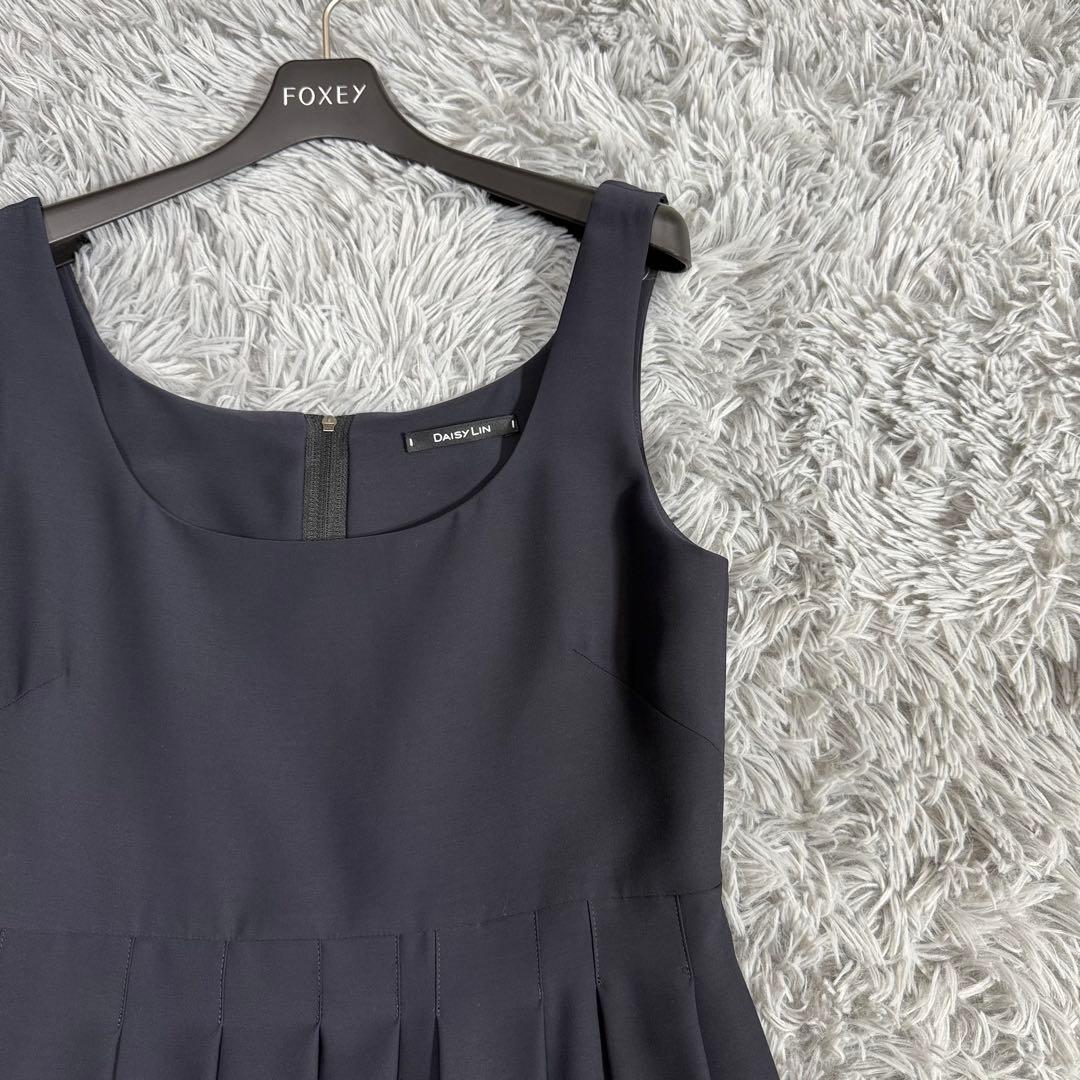 極美品✨フォクシー デイジーリン プリーツフレアドレス ミッドナイト 8.7万
