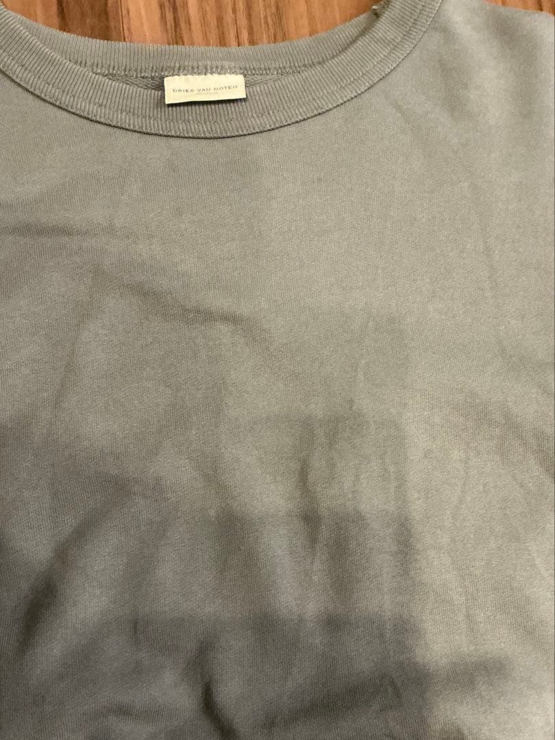 グレー コットン クルーネック スウェット