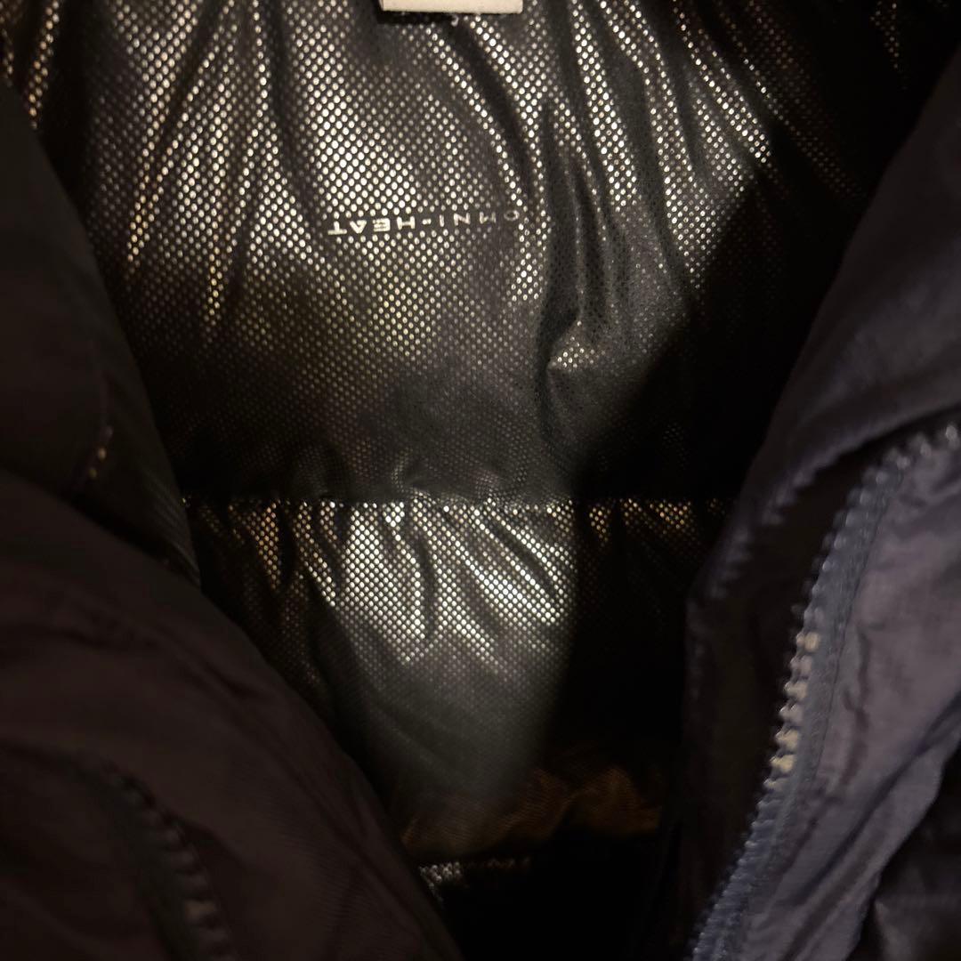 【美品】Columbia コロンビア フードダウンジャケット メンズM ネイビー
