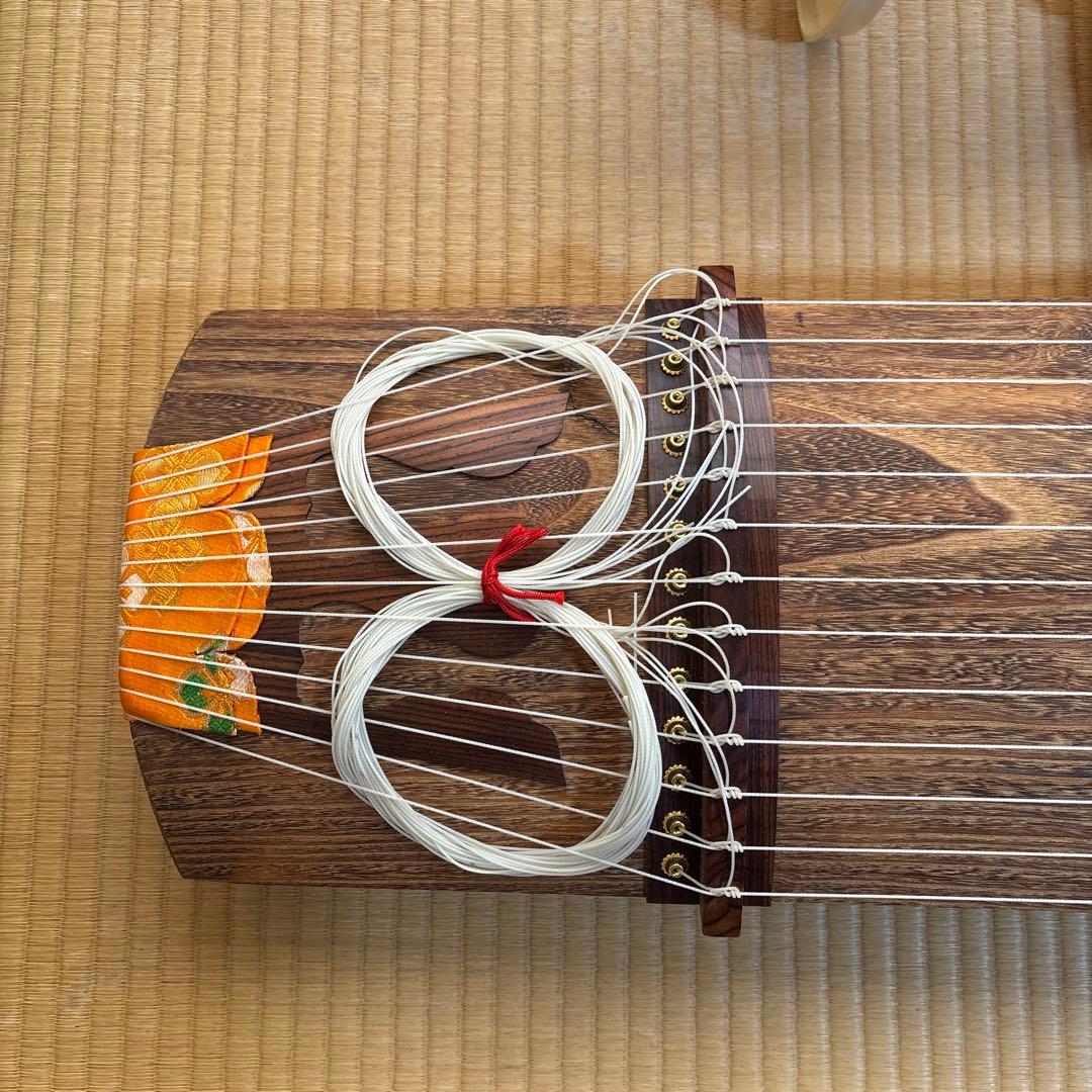 木製 13弦琴 バチ付き