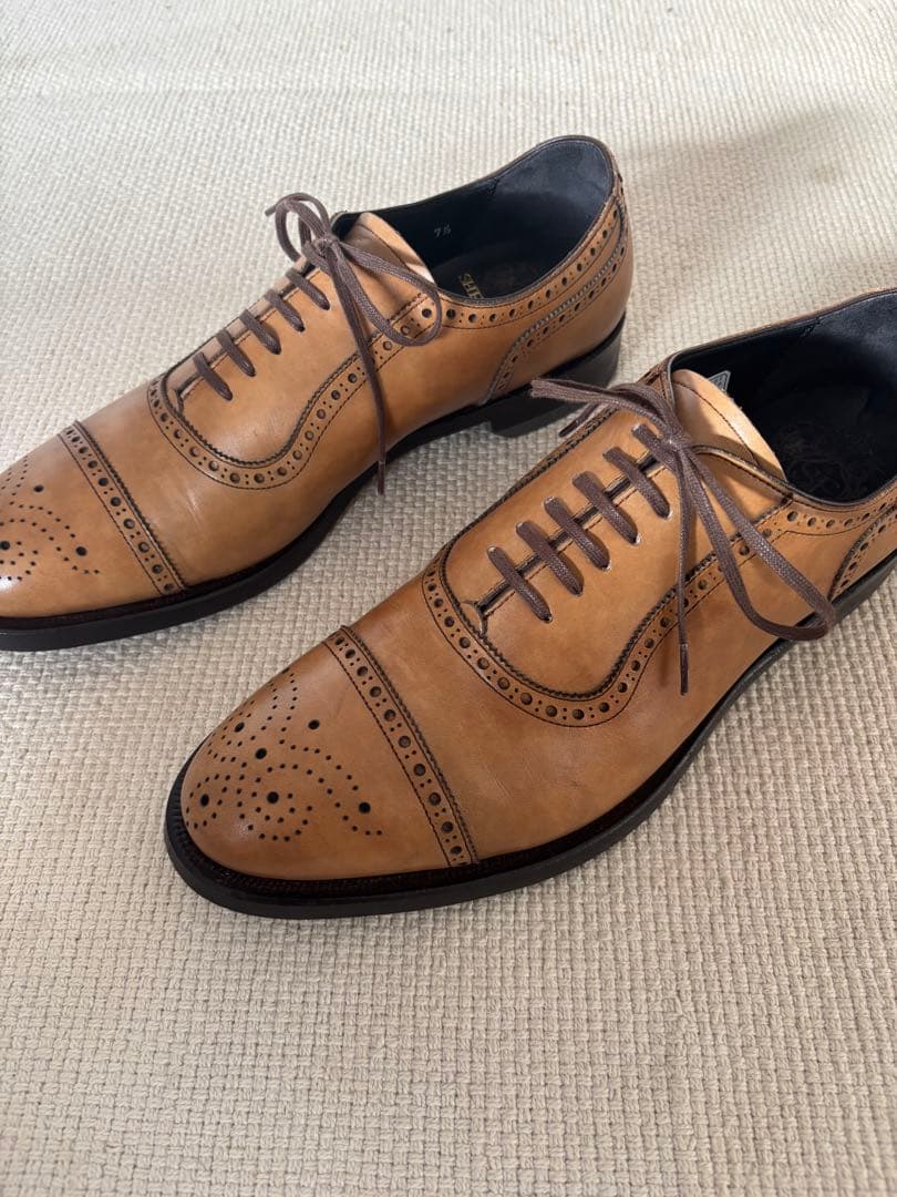 ☆極美品箱付☆ SHETLANDFOX コベントリー　セミブローグ