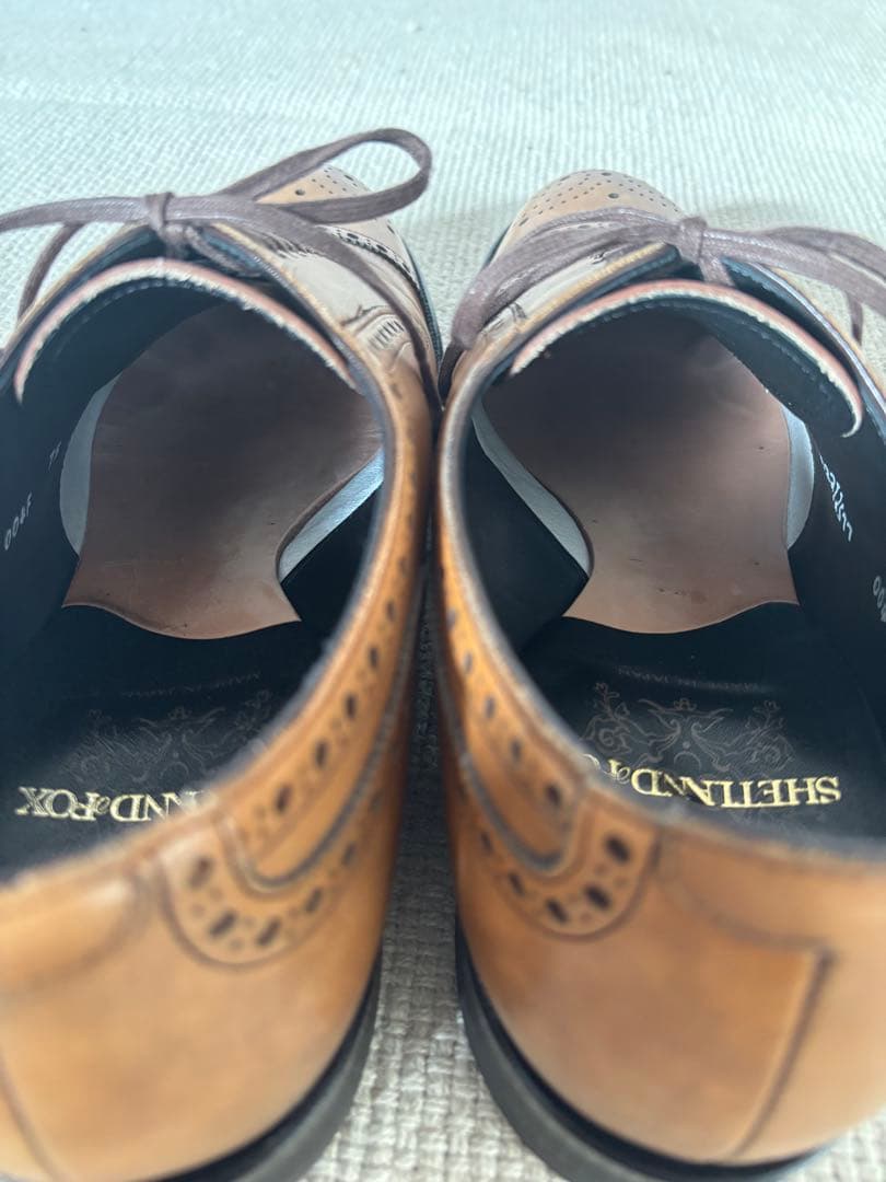 ☆極美品箱付☆ SHETLANDFOX コベントリー　セミブローグ