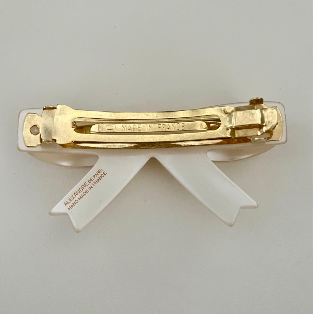 アレクサンドルドゥパリALEXANDRE DE PARISリボン型ヘアクリップ