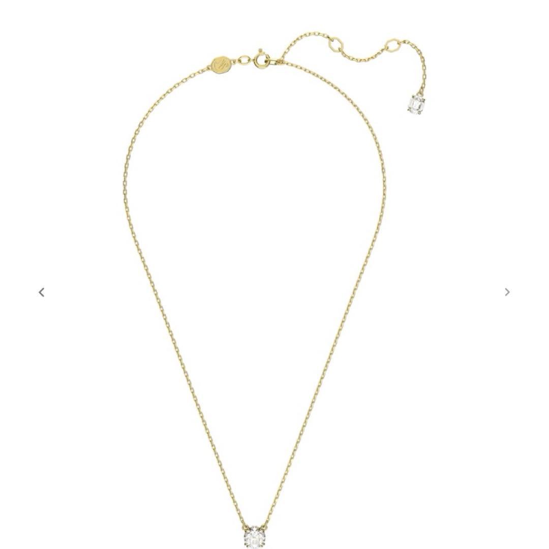 スワロフスキー SWAROVSKI 一粒ネックレス ボックス 保証書付き