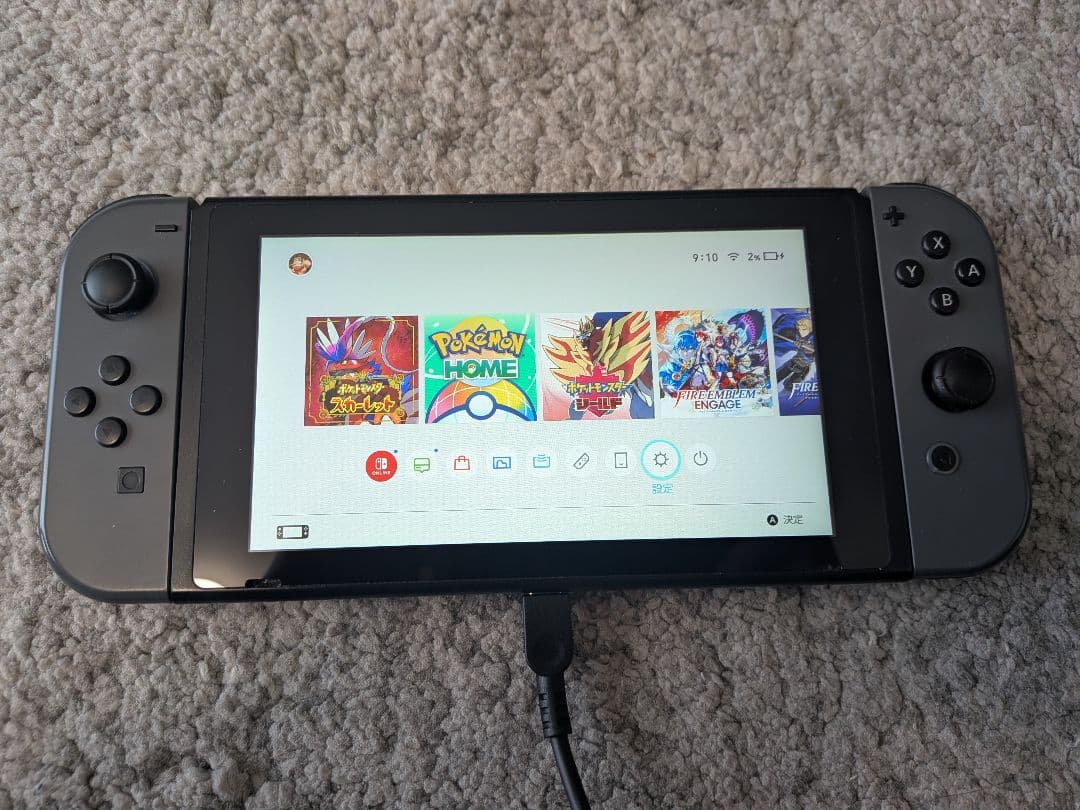 Nintendo Switch 本体 グレー　スマブラSP付き