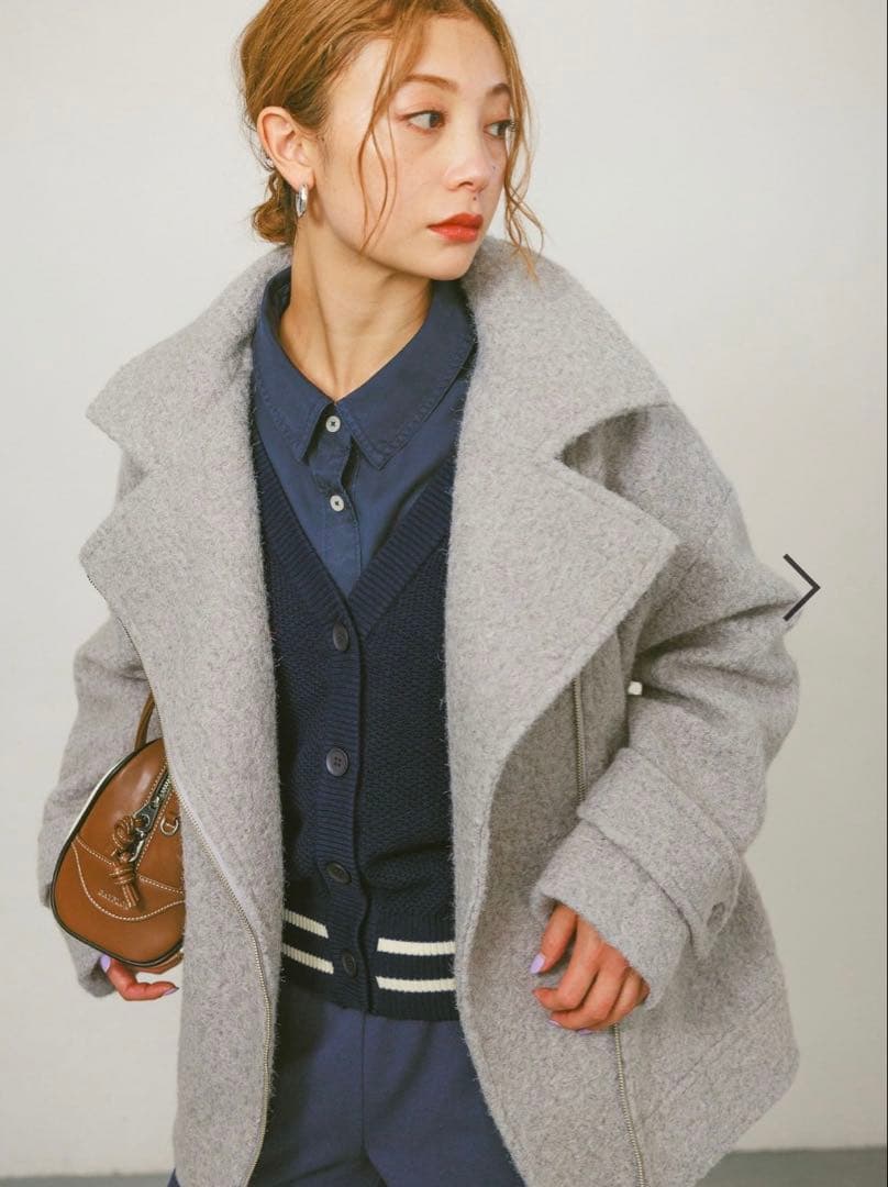 新作新品BAYFLOW ウーリーライダースコート