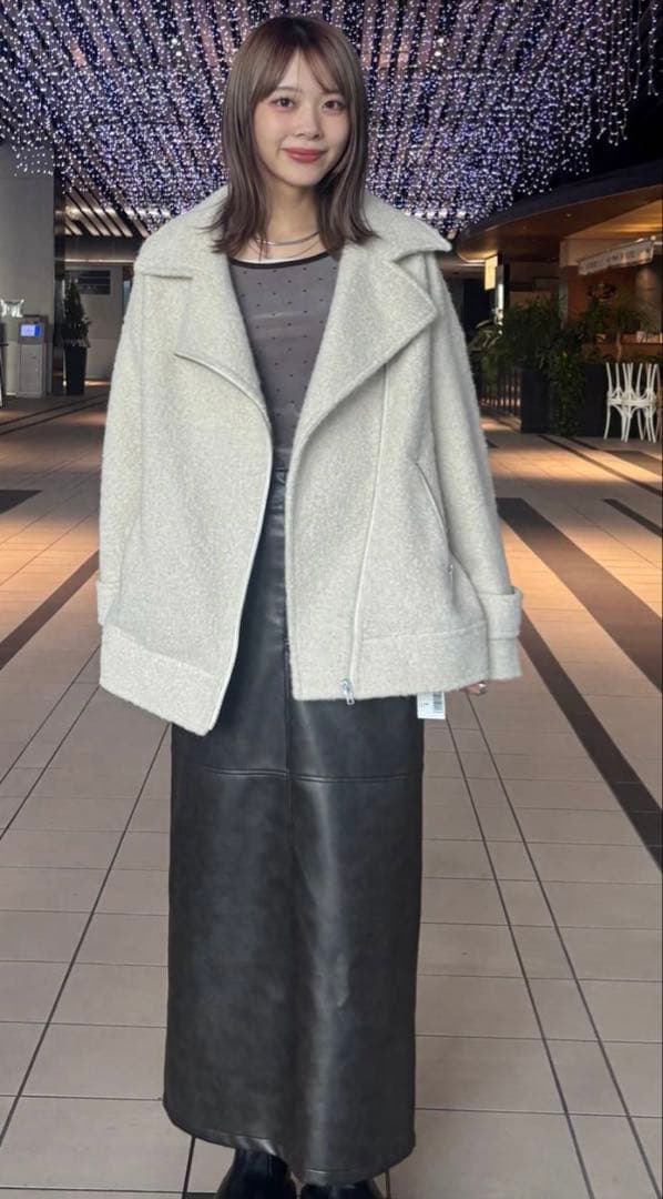 新作新品BAYFLOW ウーリーライダースコート