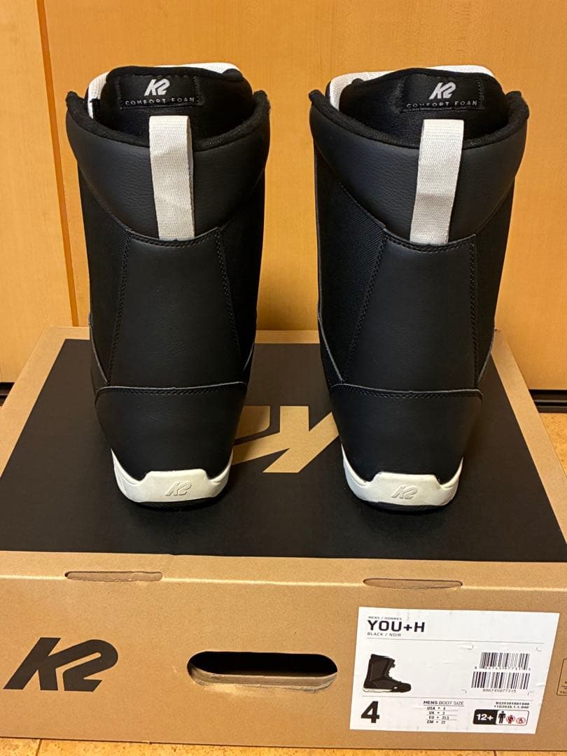 K2 YOU+H ２２センチ〜２３センチ ブラック 子ども用ブーツ