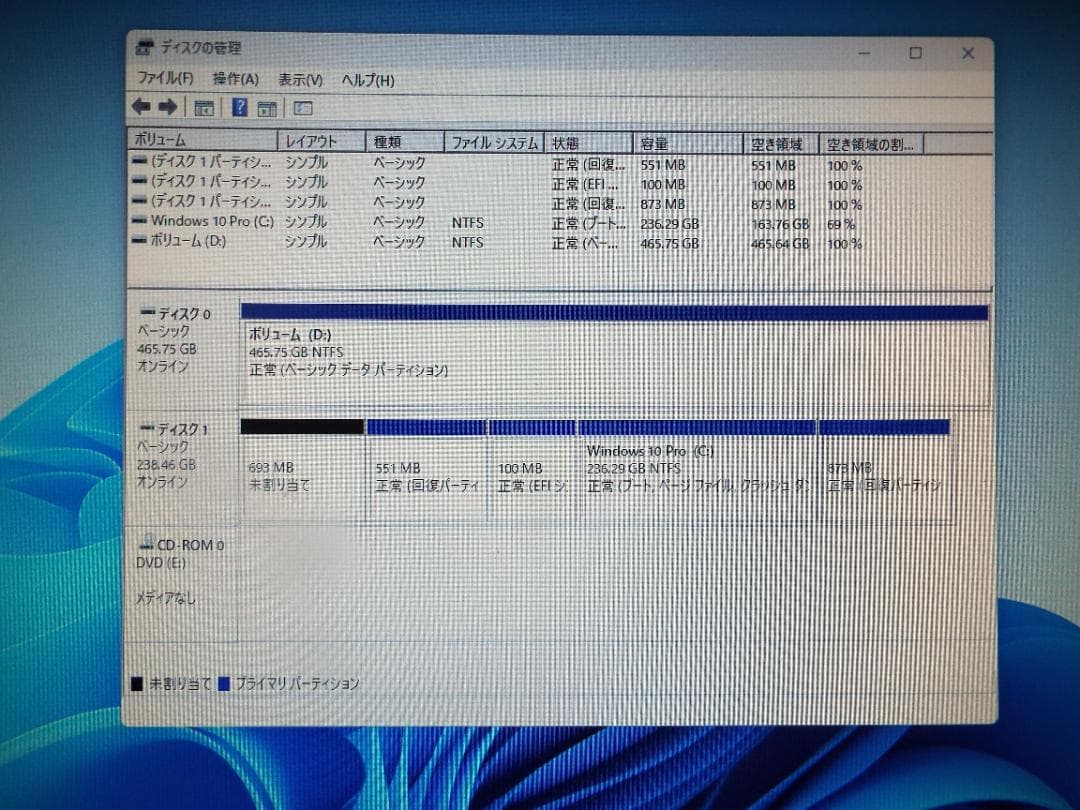 ミニQ558/V G4900 8GB SSD256G+HDD500G Win11