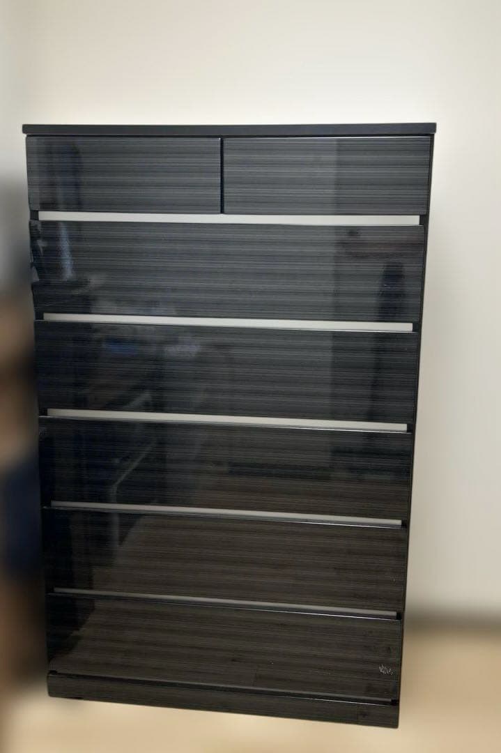 ブラック木製チェスト