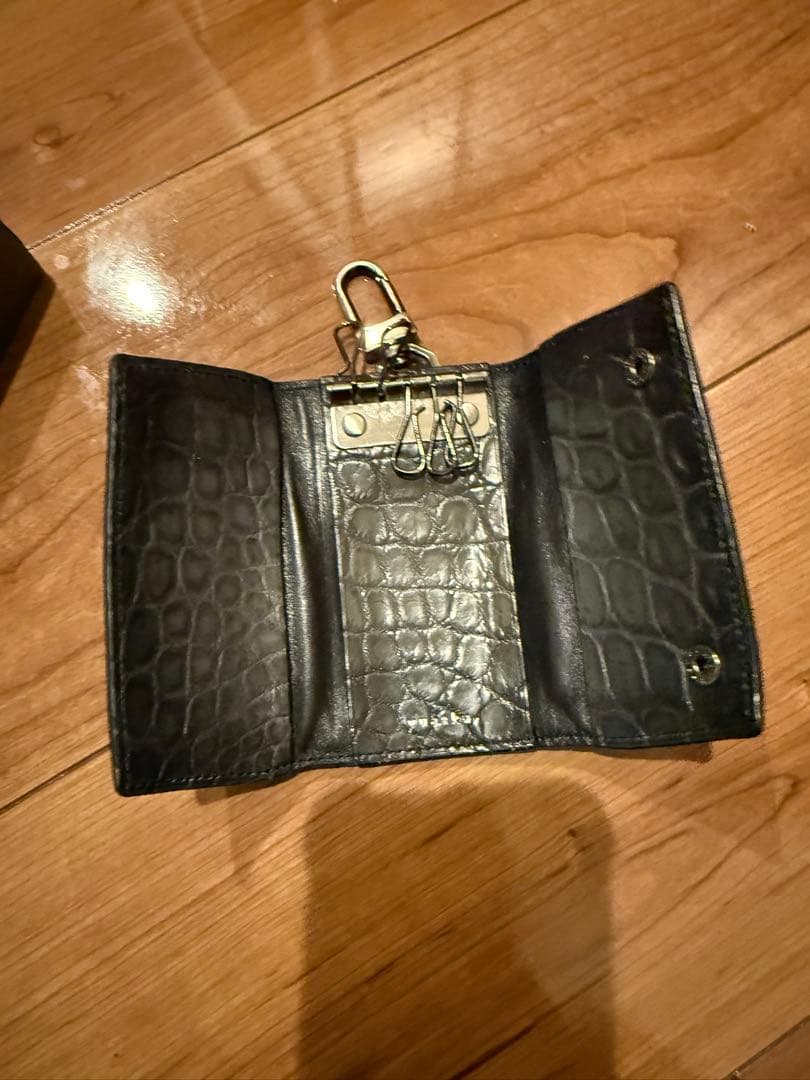 Yuhaku YFA171 クロコダイル キーケース（Gray）