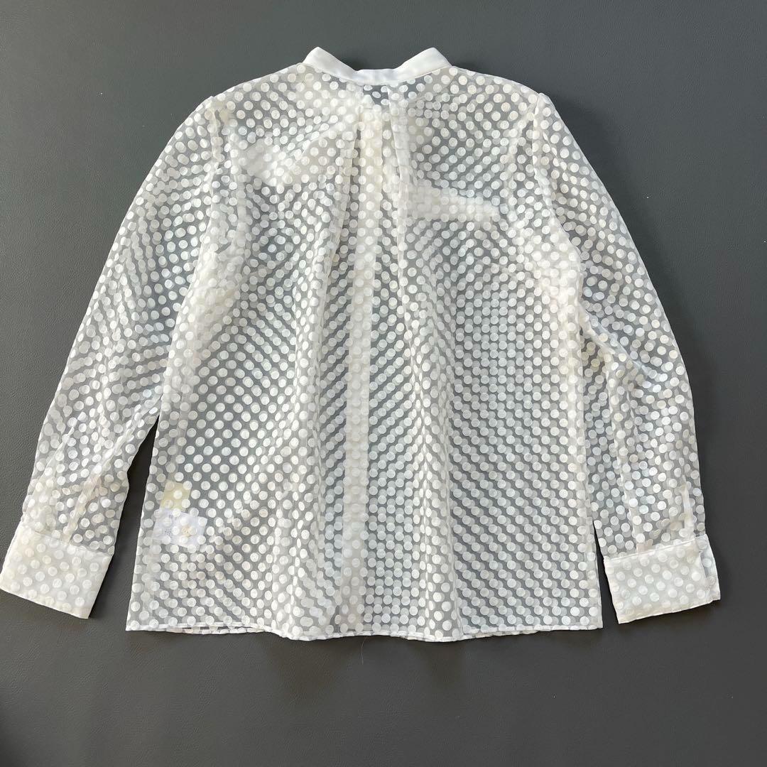 未使用✨25SS GRACE CONTINENTALドットオパールタイ付ブラウス