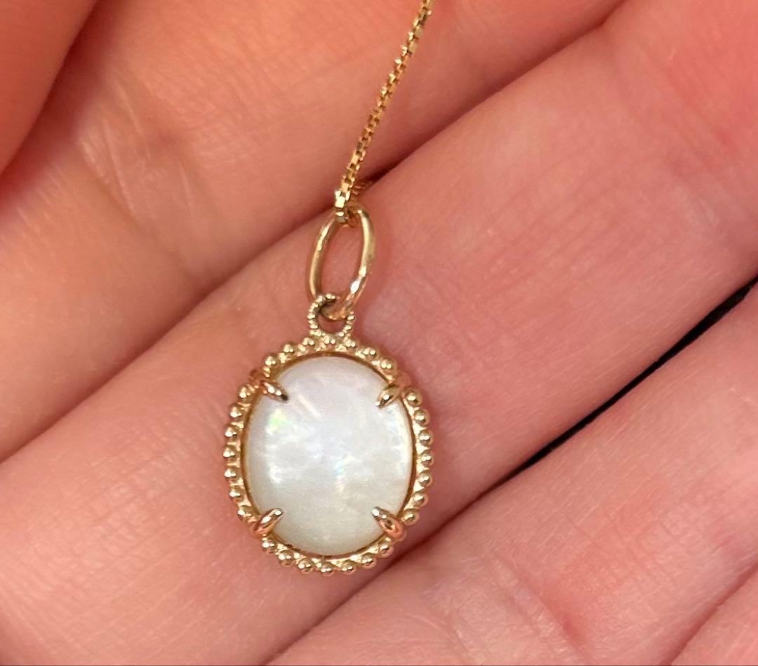 アガットK10クォーツシェルチャーム