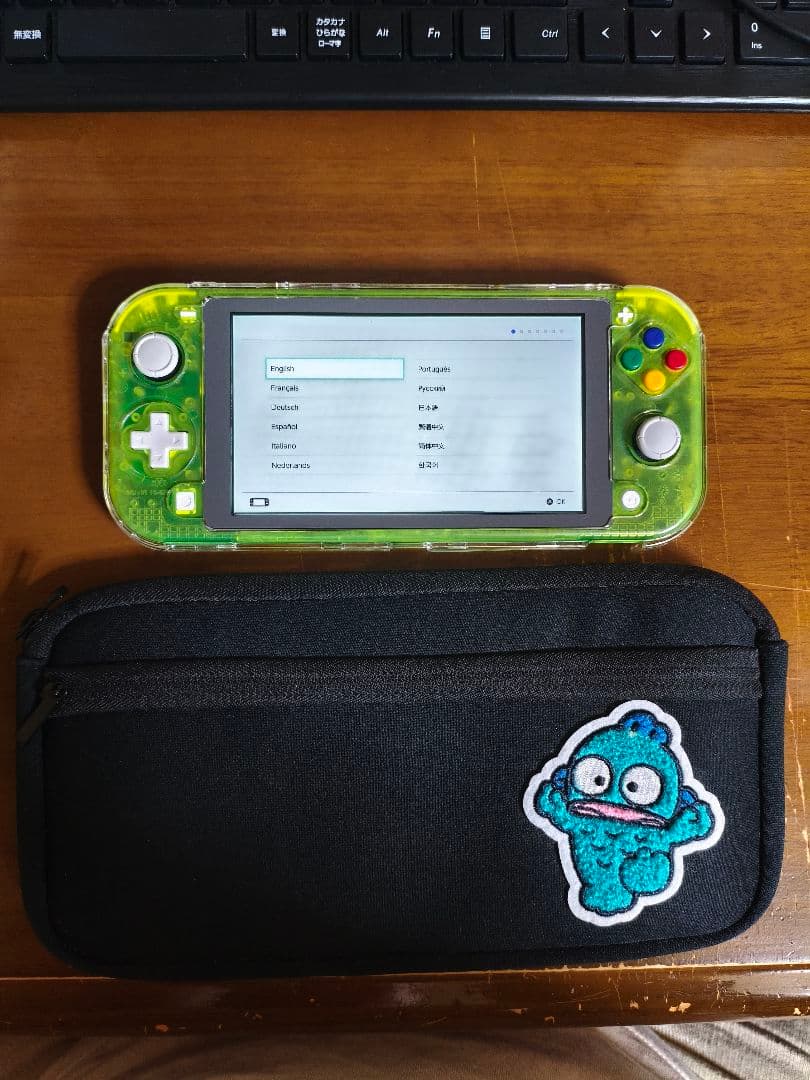 Nintendo Switch Lite クリアグリーン ケース付き ジャンク品