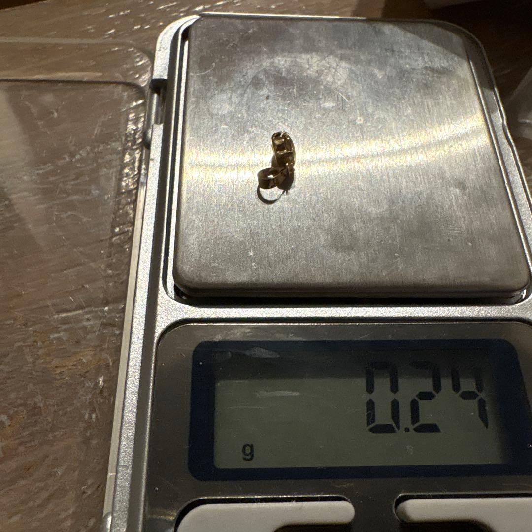 イエローアパタイト　k18 0.50ct 刻印ネックレストップ