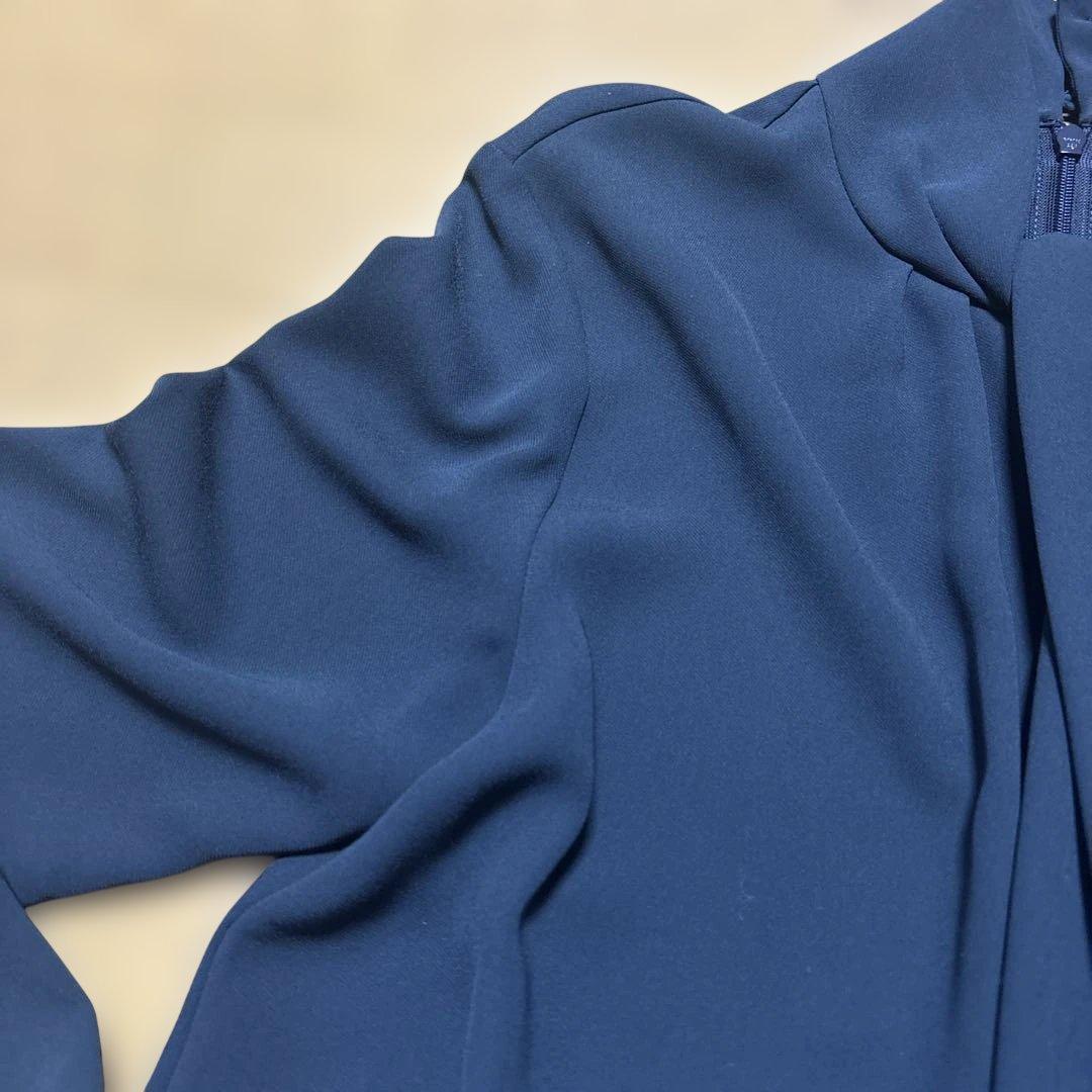 theory luxe ネイビー長袖ブラウス38