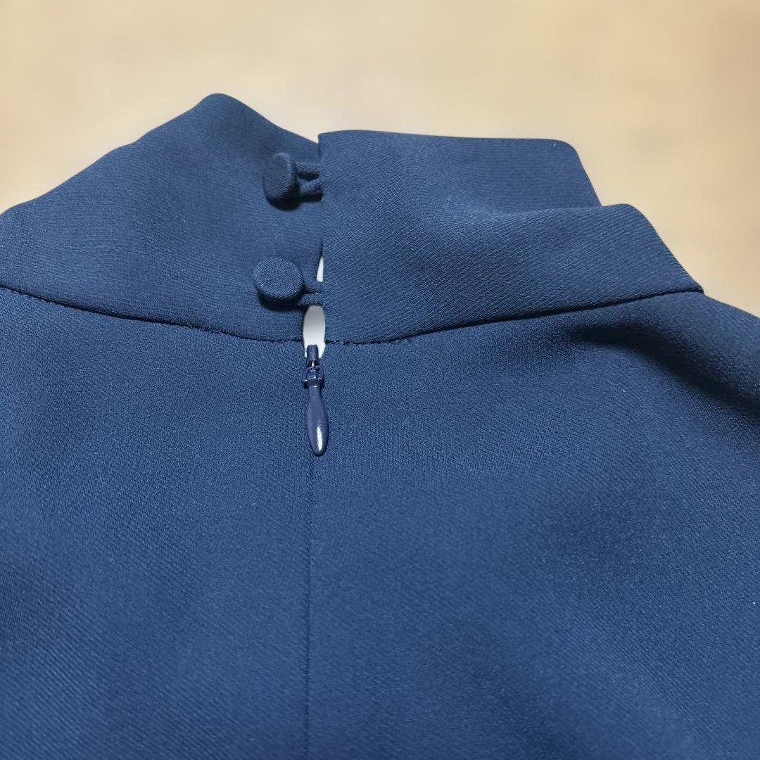 theory luxe ネイビー長袖ブラウス38