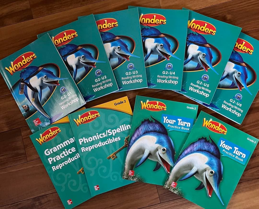 アメリカ 教科書 テキスト ワーク Grade 2 セット 帰国子女 インター