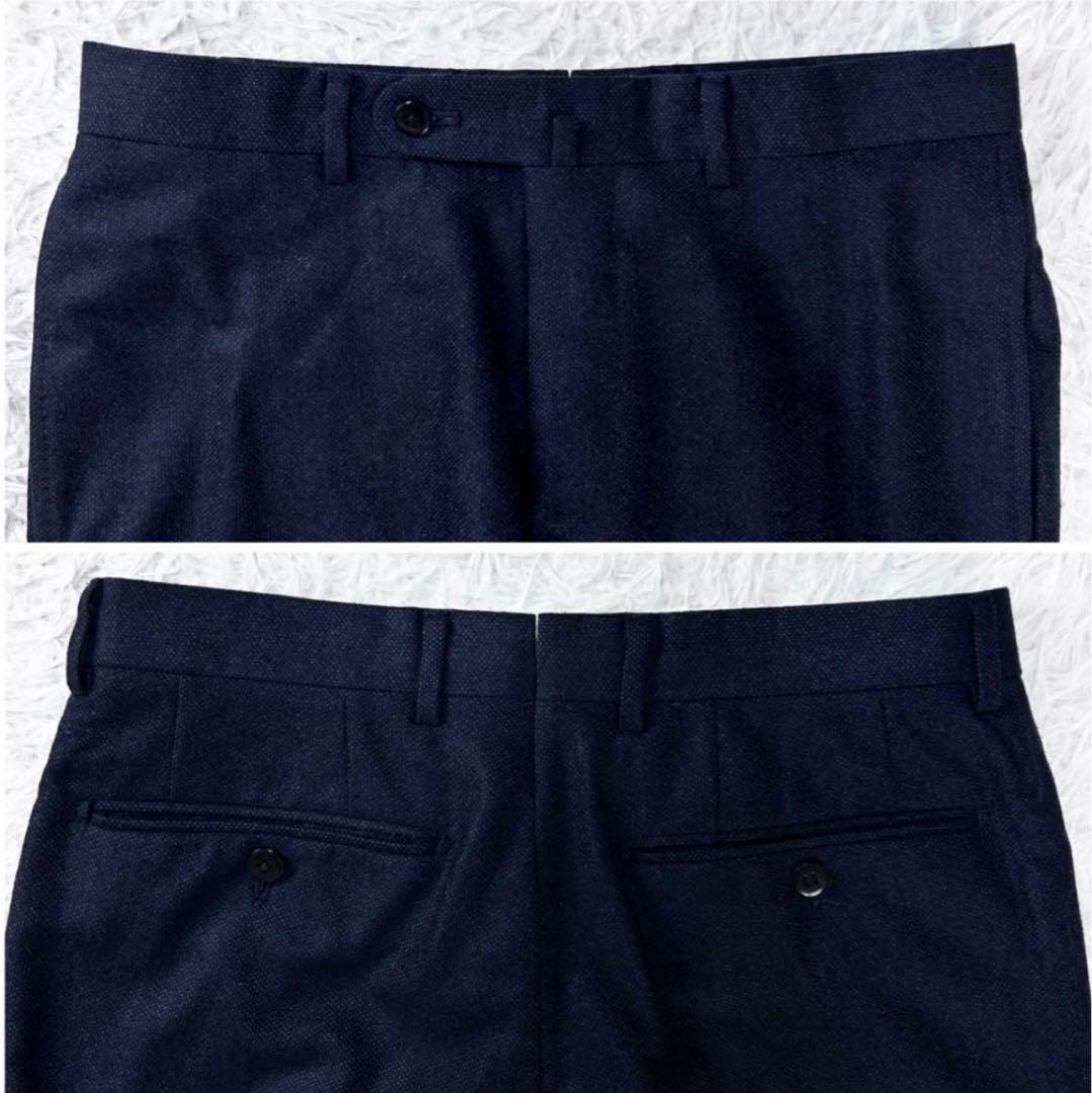 未使用級 光沢 バーズアイ フランネル ビームスエフ スーツ セットアップ 42