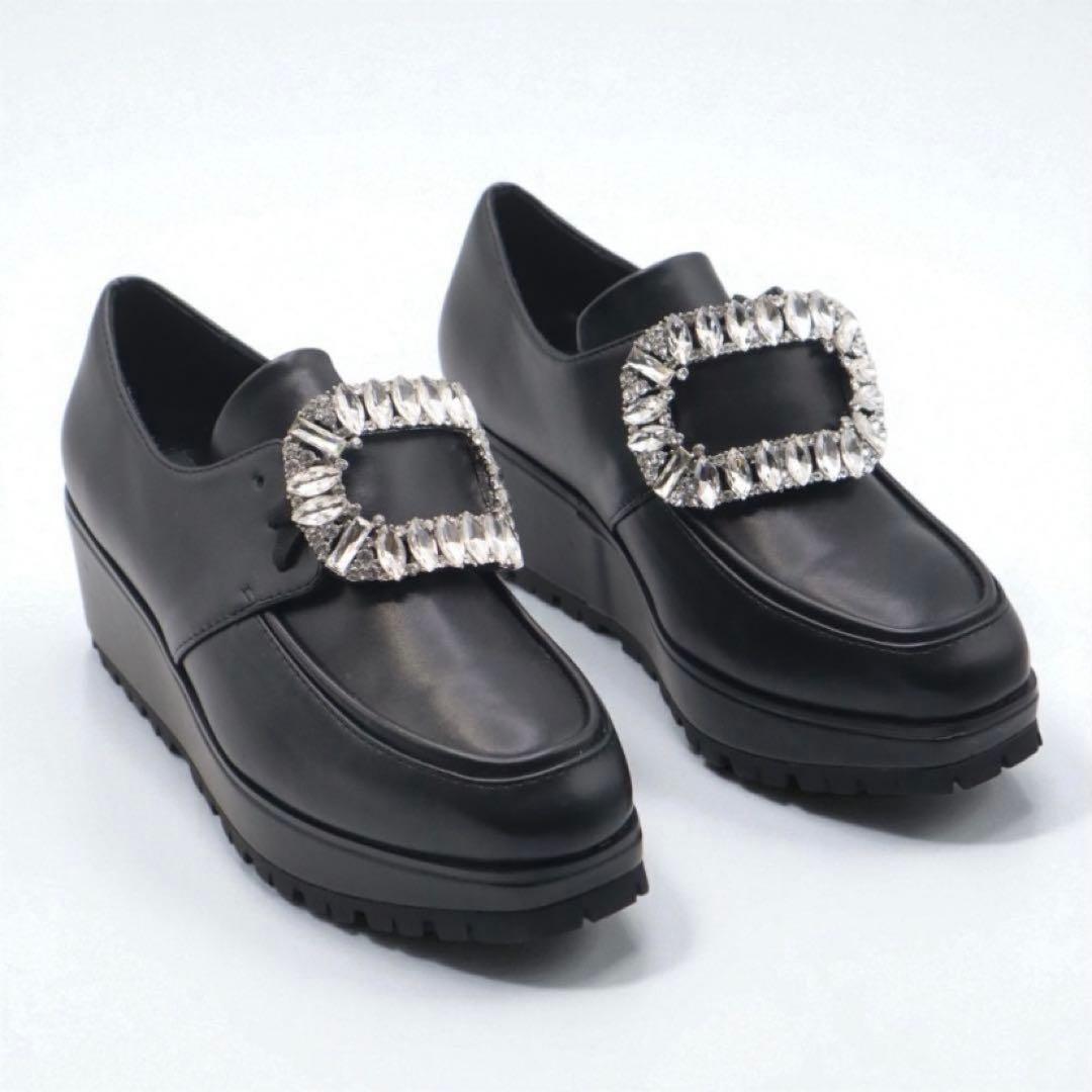 新品　セルフォード　ローファー　厚底　黒　2161