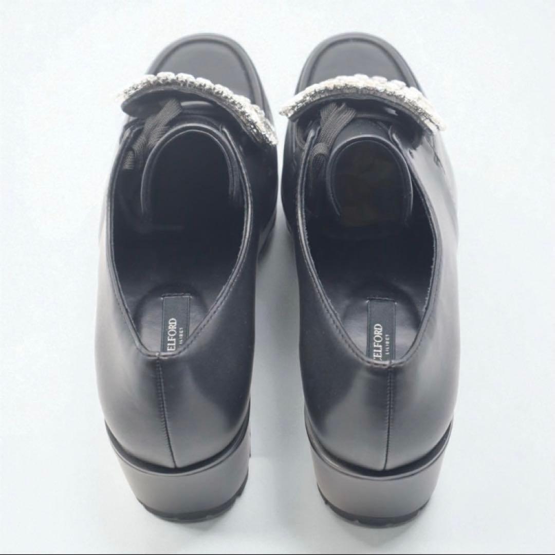 新品　セルフォード　ローファー　厚底　黒　2161