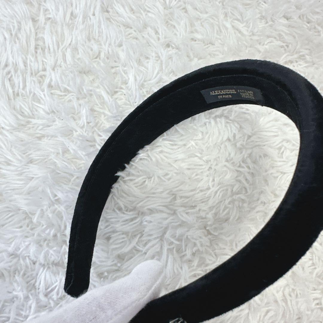 【極美品】アレクサンドル ドゥ パリ　ベロアカチューシャ
