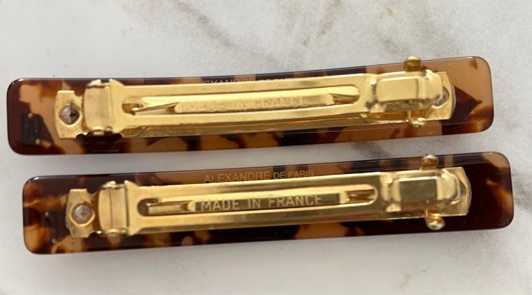 アレクサンドルドゥパリ TIMELESS BASIC バレッタ6cm 2個セット