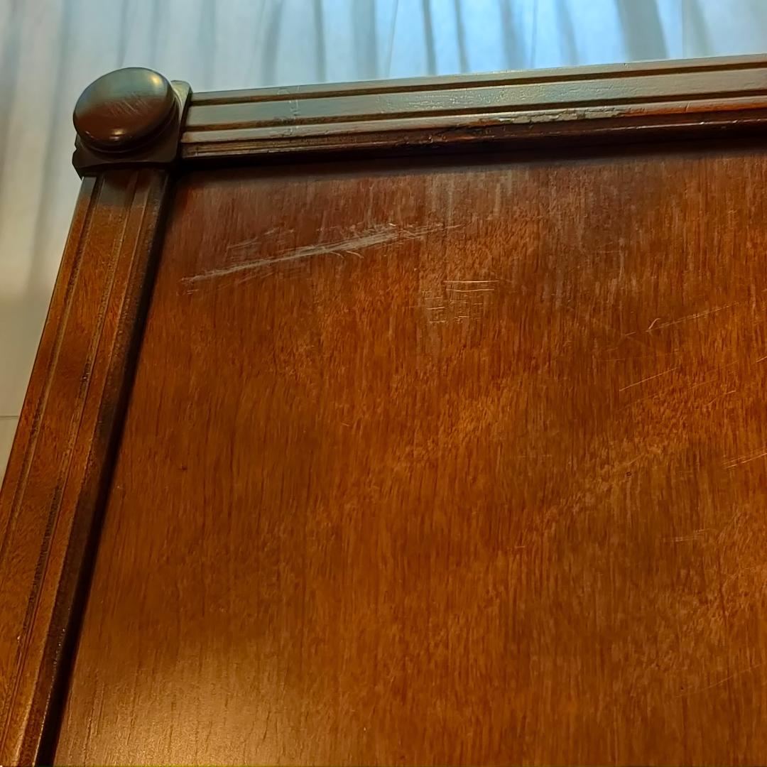 アンティーク　キャビネット　桜材　サイドキャビネット　開き扉