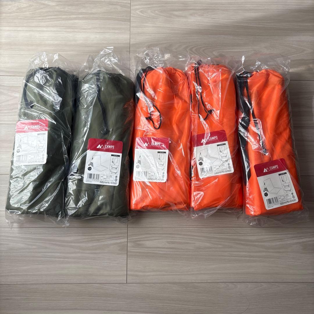 【CAMPS】キャンプアウトドア　折りたたみ座椅子 5本セット