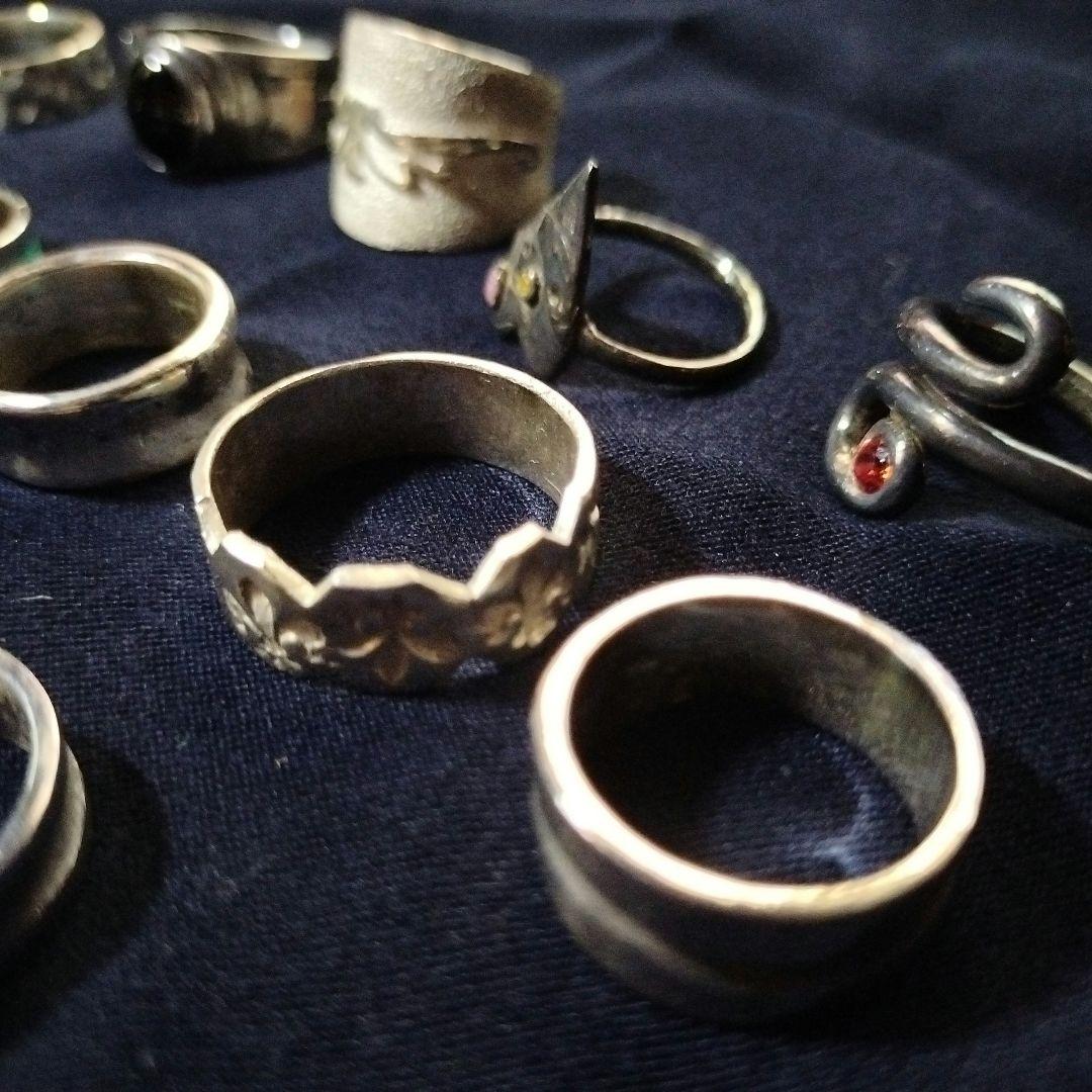 シルバーリングとペンダントセットハンドメイドまとめ売り