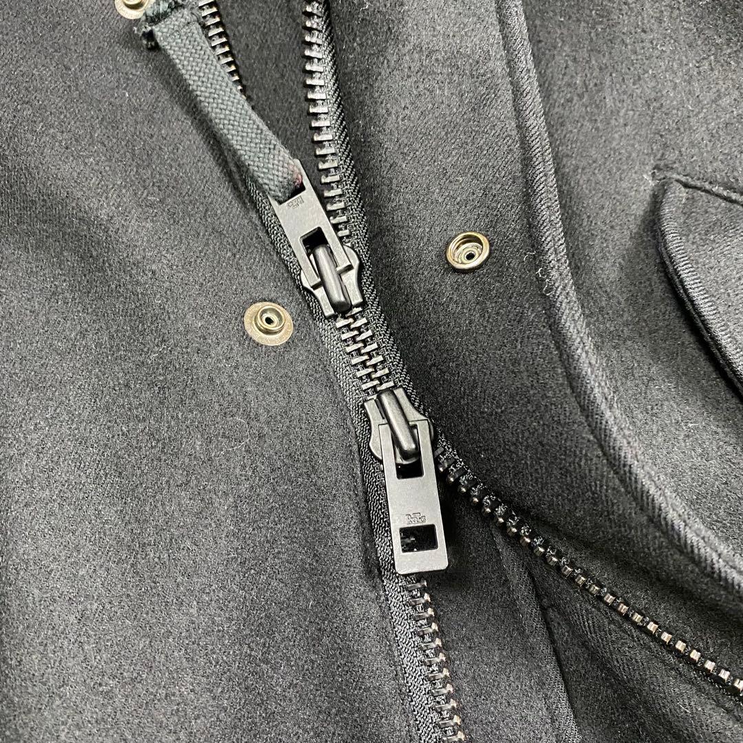 極美品✨ザリラクス ウールモッズコート 2way ブラック 46 実寸L相当