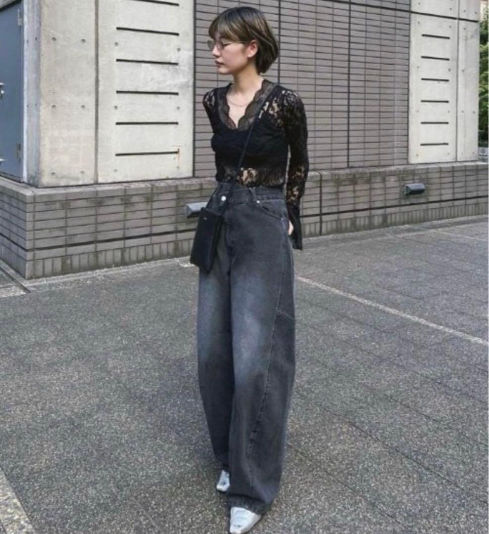 COMBINATION LACE TOP　AMERI vintage