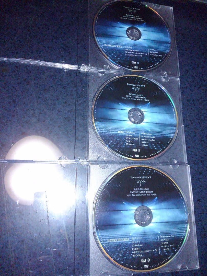 早期特典LIVE DVD・3枚　Thousands of RAYS　wyse