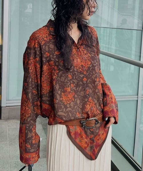 DAQHNE SCARF SHIRT　AMERI vintage