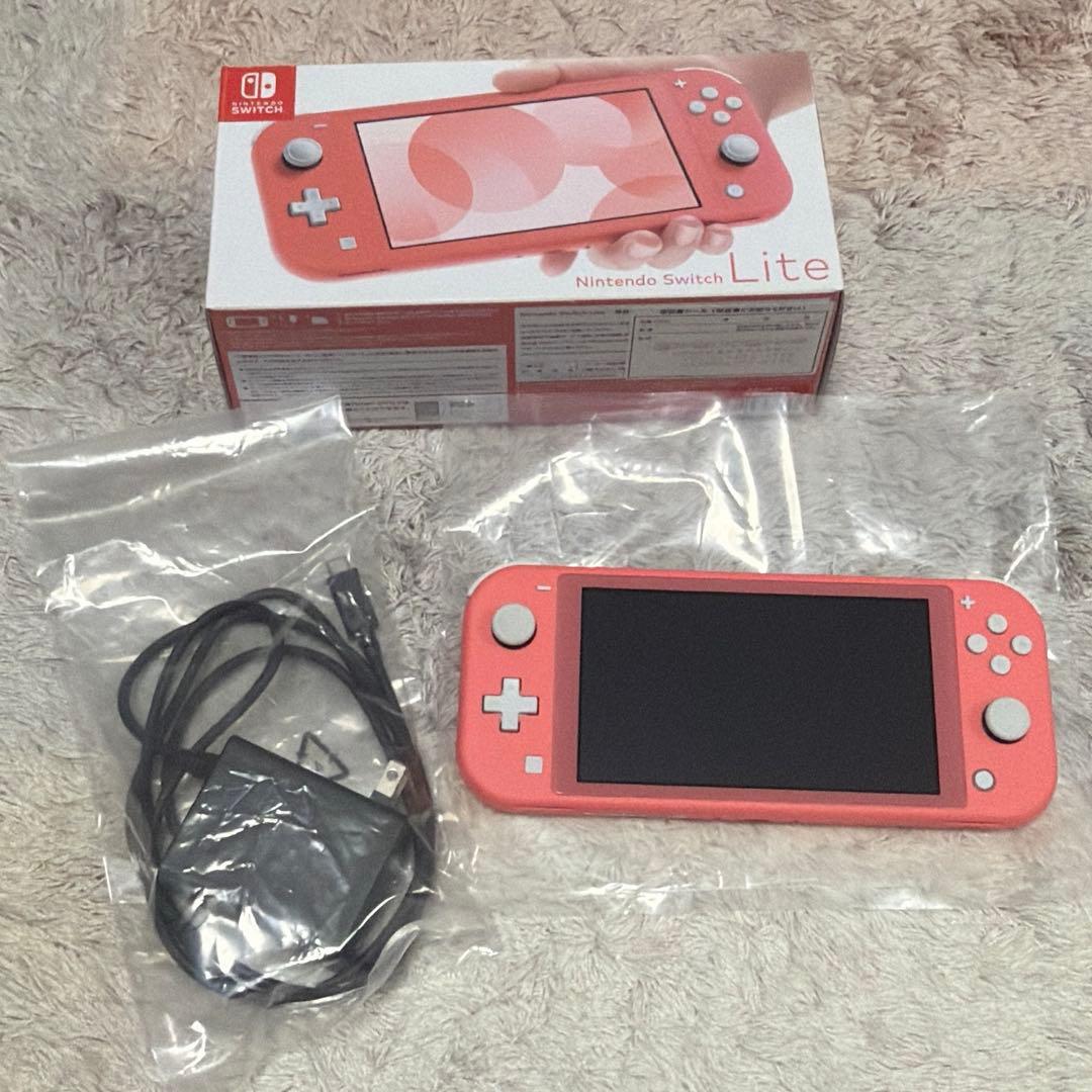 Nintendo Switch Lite 本体 ピンク 充電器付き
