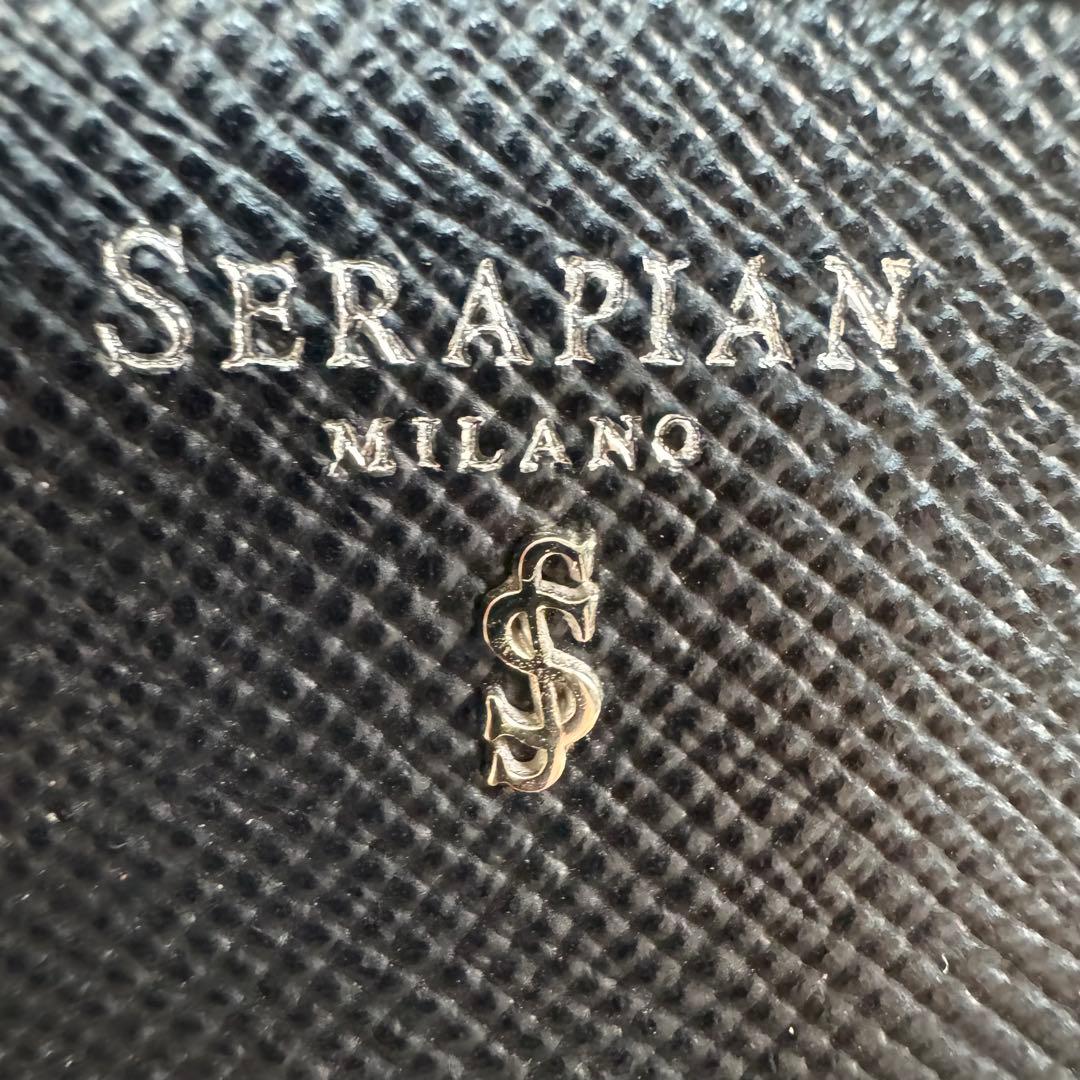 未使用 SERAPIAN セラピアン サフィアーノ レザー ショルダーバッグ