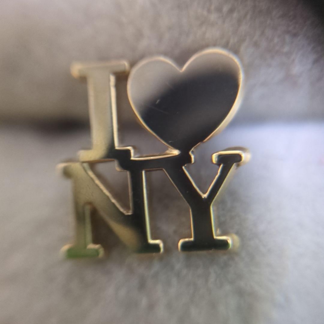 ティファニー　I ❤️(love) NY ブローチ 14K　ピン