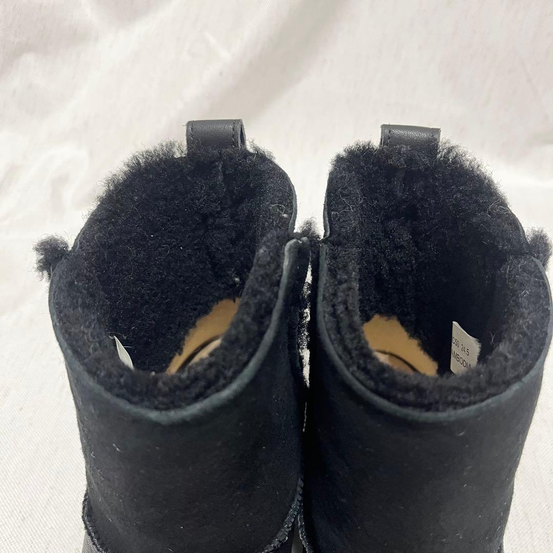 【極美品】REGAL WALKER 本革　スエード　ムートンブーツ　防滑　黒