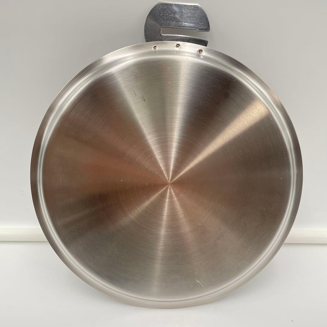 美品】CRISTEL Lシリーズ 深鍋 18cm ステンレス蓋付き IH対応