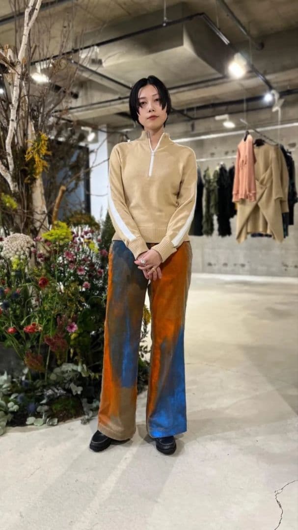 新品タグ　ベルパー　belper コーデュロイフレアパンツ