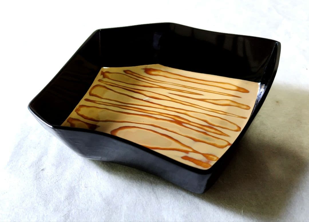 乾漆内堆漆菓子器 二点セット 未使用 新品同様