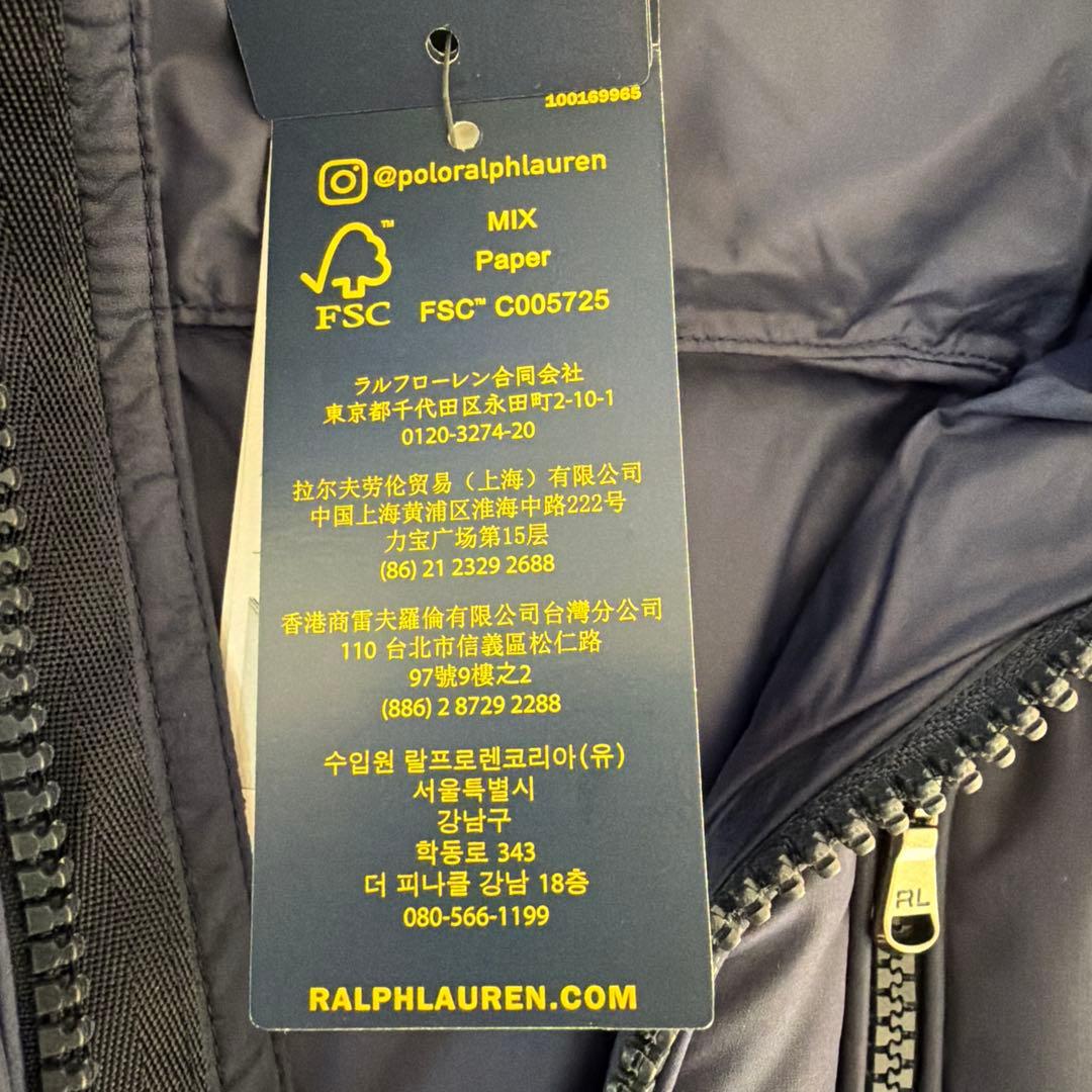 ラルフローレン Gorham ダウンベスト/ ネイビー（サイズS/P）未使用