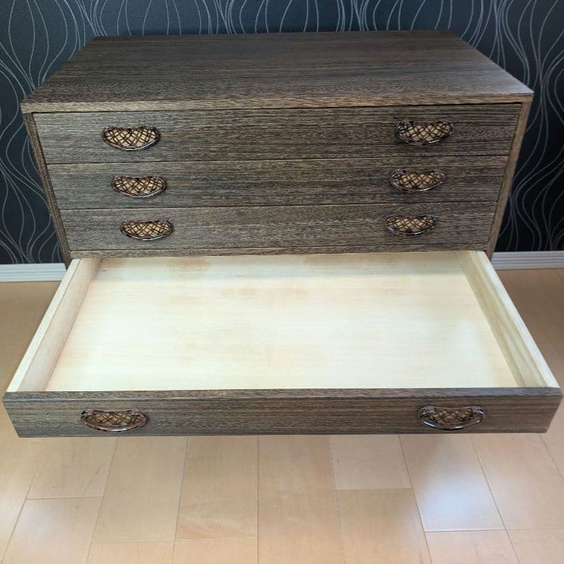 まめ　焼桐 着物箪笥 桐たんす ７段 桐箪笥 着物 衣装箱