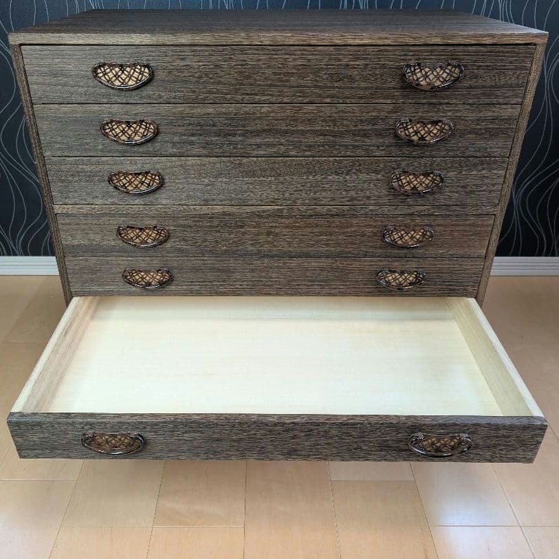 まめ　焼桐 着物箪笥 桐たんす ７段 桐箪笥 着物 衣装箱